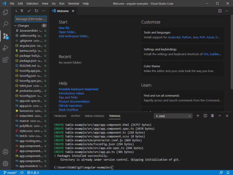 Visual Studio Code Cloning a GIT Repository – code4copy