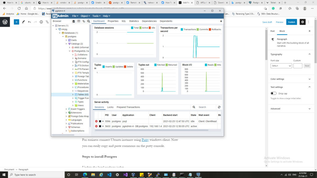 Install and Configure Postgres on Ubuntu 20, VirtualBox, and Windows ...